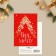 Postcard-Mini "Believe in Dream", Golden Fir, 10.5 x 7.5 cm, New Year