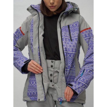 Ski jacket women's, size 52, purple color-5