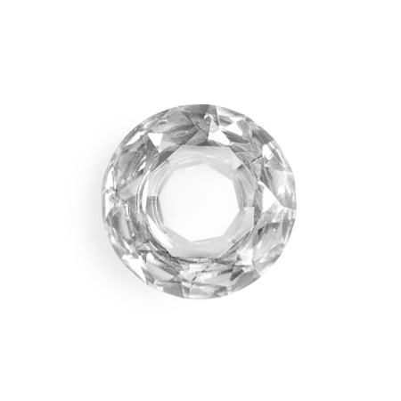 Handle button cappio, "diamond", glass, d = 30 mm-4