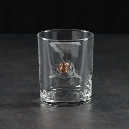 A glass "impenetrable. Za Victory", with a bullet, for whiskey, 250 ml-1