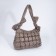 Load bag with zipper, long belt, beige color