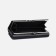 Women's wallet on magnets, black color