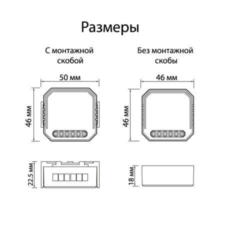 RL1002-SM two-channel Wi-Fi Relay Relia Relater Relay, 2 x 1150W / 2 x 100W for LED-1