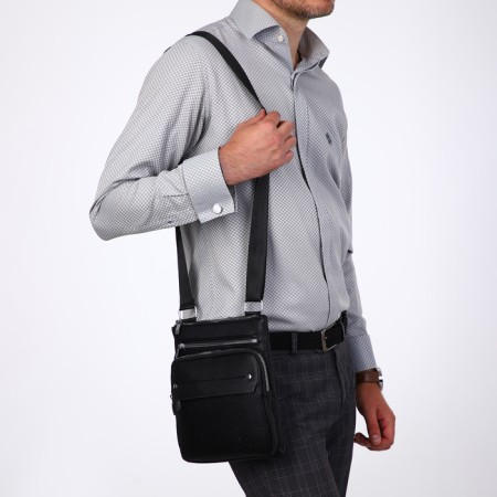 Male bag, terra dever, black color-5