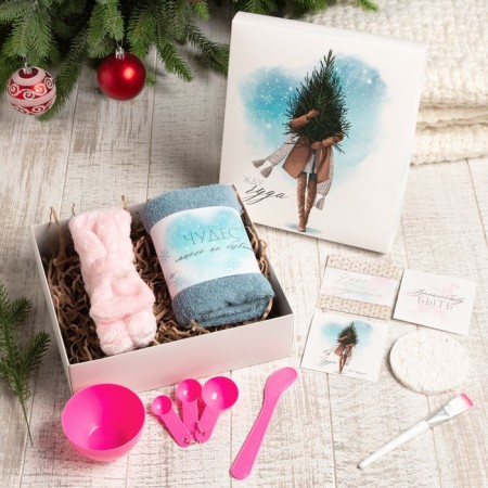 New Year's gift "Waiting for a miracle" towel and accessories-1