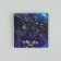 Postcard with the envelope "You are just space", embossing, 7 x 7 cm