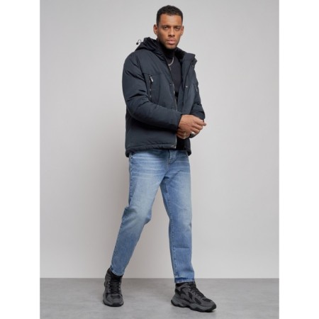 Sports male winter, size 58, dark blue color-14