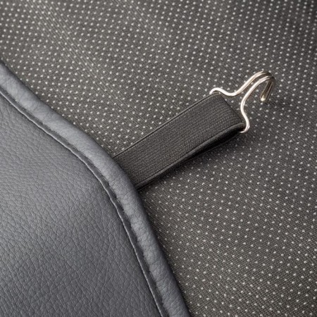 Caps on the front seats Car Performance, 2 pcs, Fiberflax (flax), rhombus, black-8
