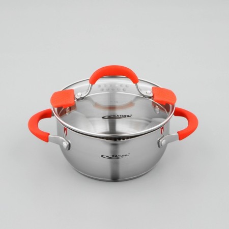 Aurora pan, 2.2 l, d = 18 cm, capsule, glass cover