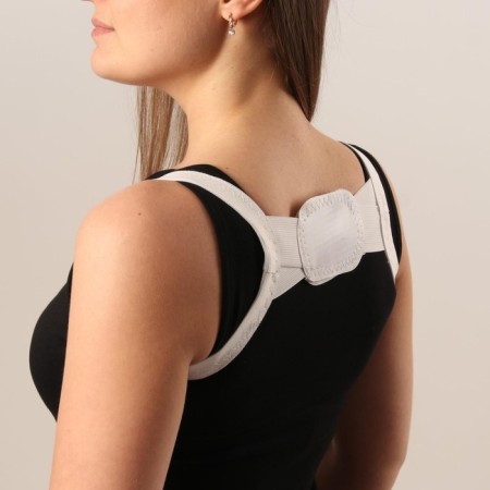 Massner-fixer for posture, Velcro, S-m size, white color-3