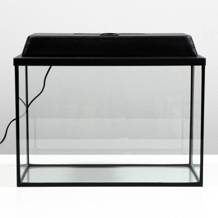 Aquarium "rectangular" with a lid, 60 liters, 56 x 29 x 36/41 cm, black-2