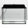 Aquarium "rectangular" with a lid, 60 liters, 56 x 29 x 36/41 cm, black