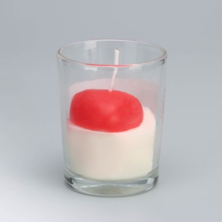 Aromatic candle in a glass "Scented Candle", jasmine, 5x6.5 cm-2
