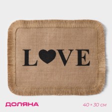 Serving napkin on the table 