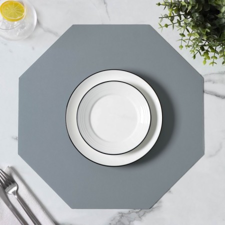 Serving napkin on the TEM table, 38 × 38 cm, blue color-4