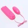 Vibroyaite with a control panel, 5 x 2.5 cm, pink