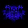 Chandelier with PDU 51007/5 5x40W E27+1x20W G5.3 Chrome/Black LED 50x50x21 cm