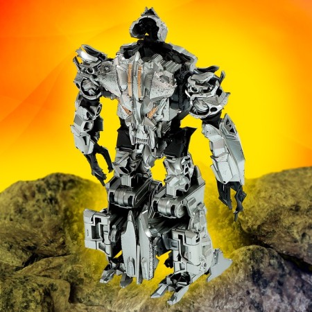 Fighter robot, transforms, with metal elements-6