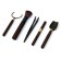 A set of tools for the tea ceremony: brush, seizure, tongs, knife, measuring shovel