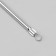 Cosmetology spoon "Uno", bilateral, with a loop, 12.5 cm, silver color