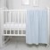 Knitted blanket, size 90x118 cm, blue color