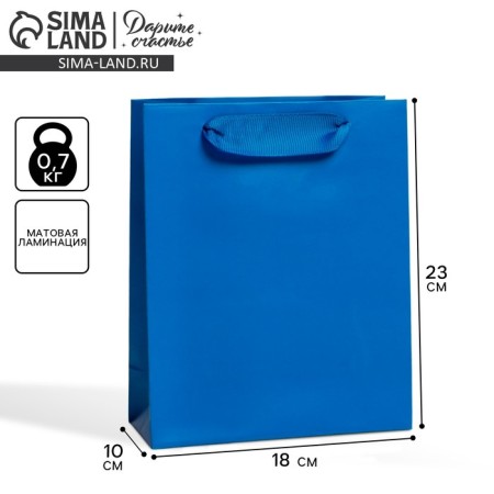 Gift Package Laminated, Packaging, Blue, MS 18 x 23 x 10 cm
