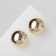 Earrings plastic "Sphere" True, the color is gold
