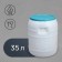 Food barrel, 35 l, neck 25 cm, with a lid, color mix