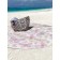 Pareo and beach rug "Delicate butterflies", D = 150 cm