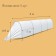 The greenhouse is stitched, length 4 m, 5 arcs of plastic, arc L = 2.4 m, d = 16 mm, spanbond 35 g/m², “successful”