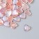 Decor for creativity Plastic "Hearts with brilliance" set of 40 pcs of translated red 0.8x0.8 cm