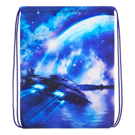 A bag for shoes 420 x 340 mm, calligrata MSO-5s, (soft polyester, density 210d), "space and starship"-2