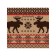 Organizer in a bath on suction “embroidery with deer”, for storing toys and trifles, size 33x39 cm