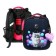 School backpack 38 x 30 x 16 cm, ergonomic back, stavia "kitten in cannons", black