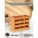 ADELICA tablespoon stand, with three sections, 19 × 7 × 14 cm, oak