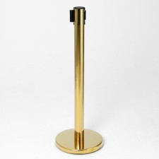 Fencing stand, with exhaust ribbon-180 cm red, height-80 cm, diameter 6 cm, floor diameter-32 cm