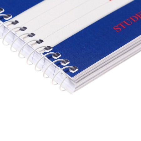 A notebook of 96 sheets in a ruler on the crest "Student. Blue", cover Combined cardboard, matte lamination, embossing, offset unit-3