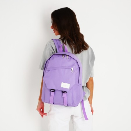School backpack nazamok, 40x28x13 cm, lilac color-7