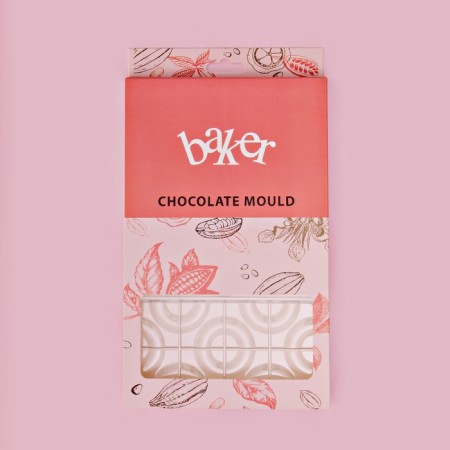 Konfinetta chocolate form “Tiles with rings”, 27.5 × 17.5 × 2.5 cm, 3 cells (15.3 × 7.5x0.8 cm)-5