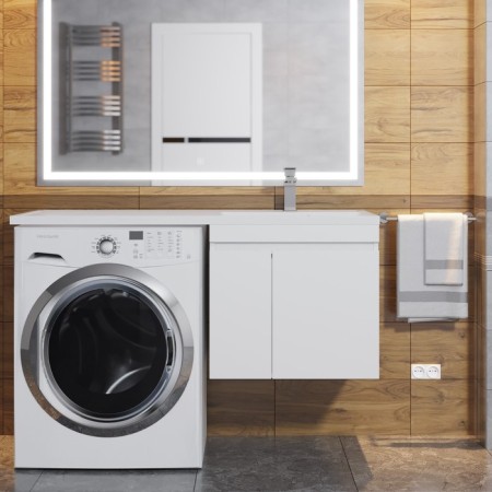 Tumbling for the washing machine Uperwood Magenta, 60 cm, suspended, white, with doors-1