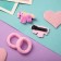 Hair set "Ariadne" (2 elastic bands, 2 clamps) unicorn, pink