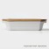 Board of heat -resistant ceramics Bellatenero, 31 × 19 × 7.5 cm, white color