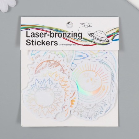 Plastic sticker "Holography. Cosmos" set 38 pcs 13x11.5x0.5 cm-4