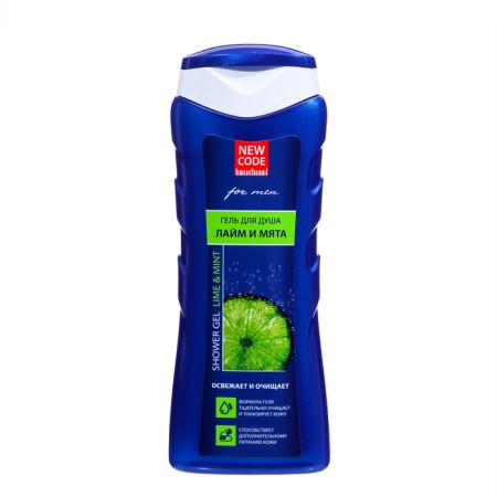 Shower gel New Code "lime and mint", 250 ml-3