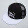 Men's cap with a direct visor of New York, black color, mesh, pr 56