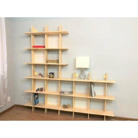 Shelf hinged riff, 90x22x90, pine array-2