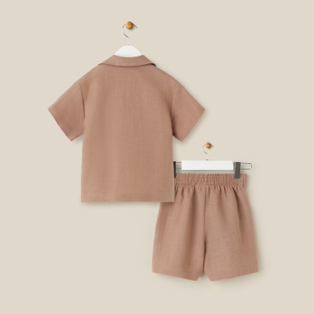 DECHIPE HOME HOME (shirt and shorts) SL Home P 32 (110-116), Coffee-16
