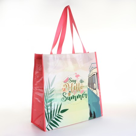 Household bag without fastening, colorful color