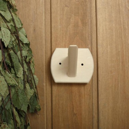 Wooden hanger, 1 hook, linden