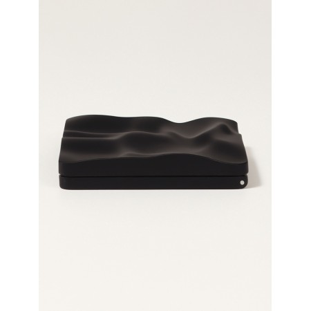 Mirror folding quad (2) s/took 7*7 cm wave matte black bag QF-4